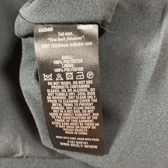 Ted Baker Floral on Black Grosgrain Skirt, Gorgeous! - Picture 6 of 7